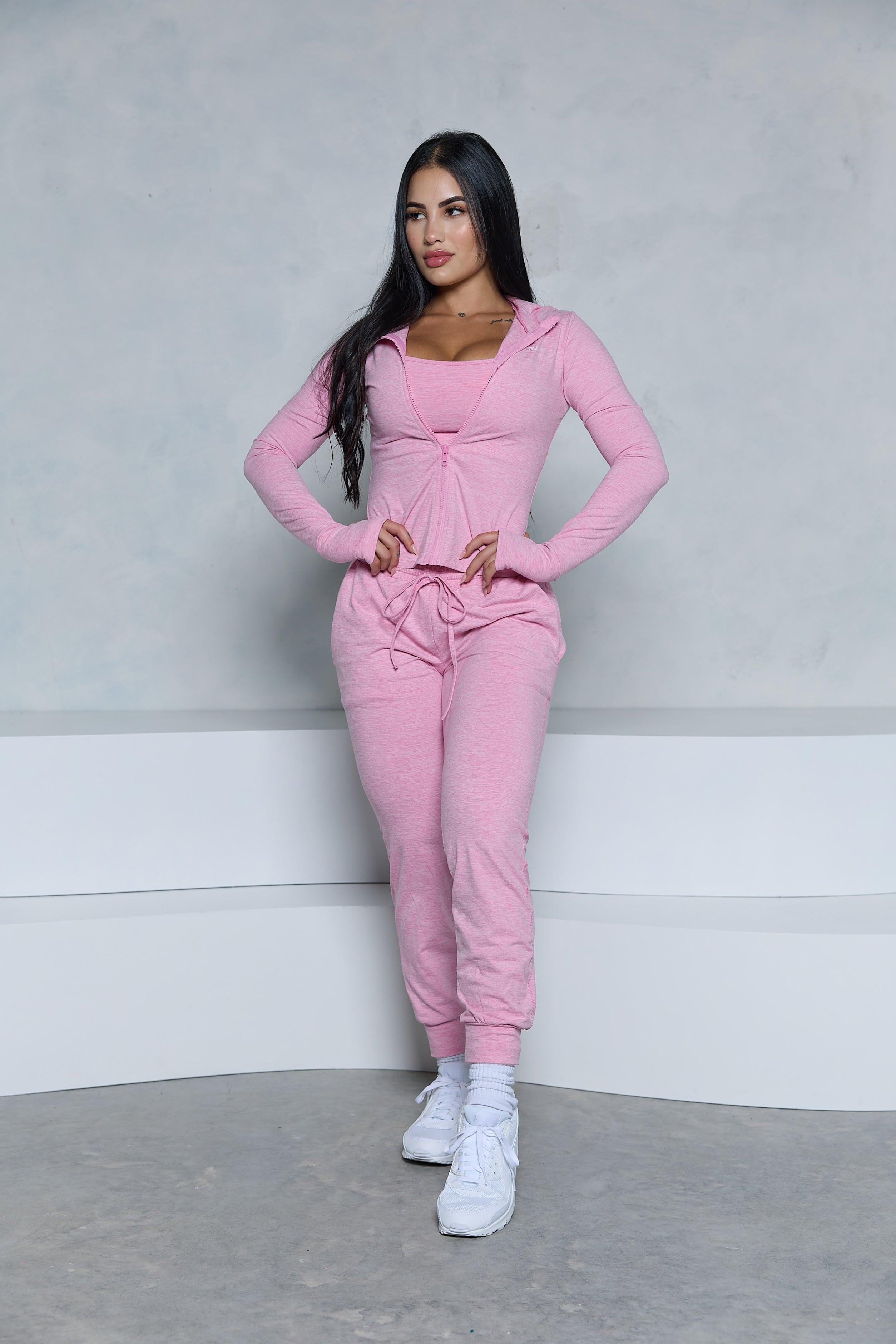 Pchee Pink 3-Piece Jogger Set - Pcheebum