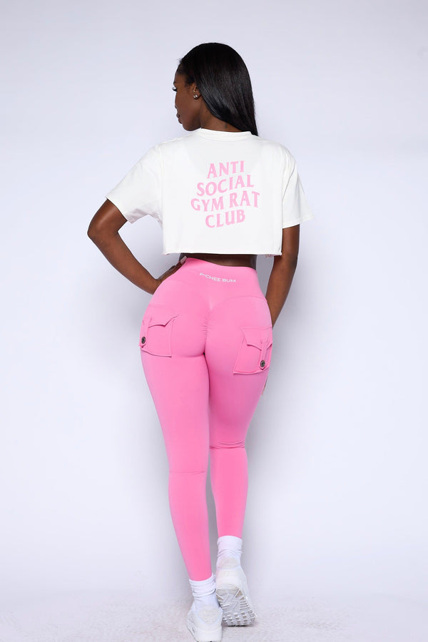 Barbie Pink Pocket Scrunch Butt Leggings - Pcheebum