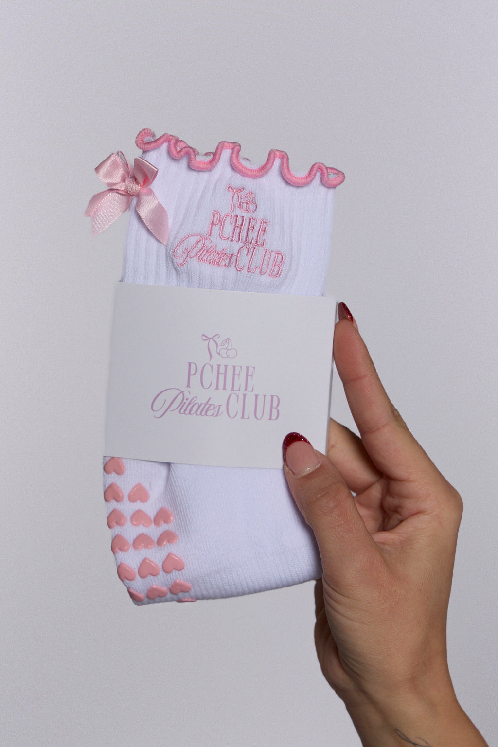 Pchee Pink Pilates Socks