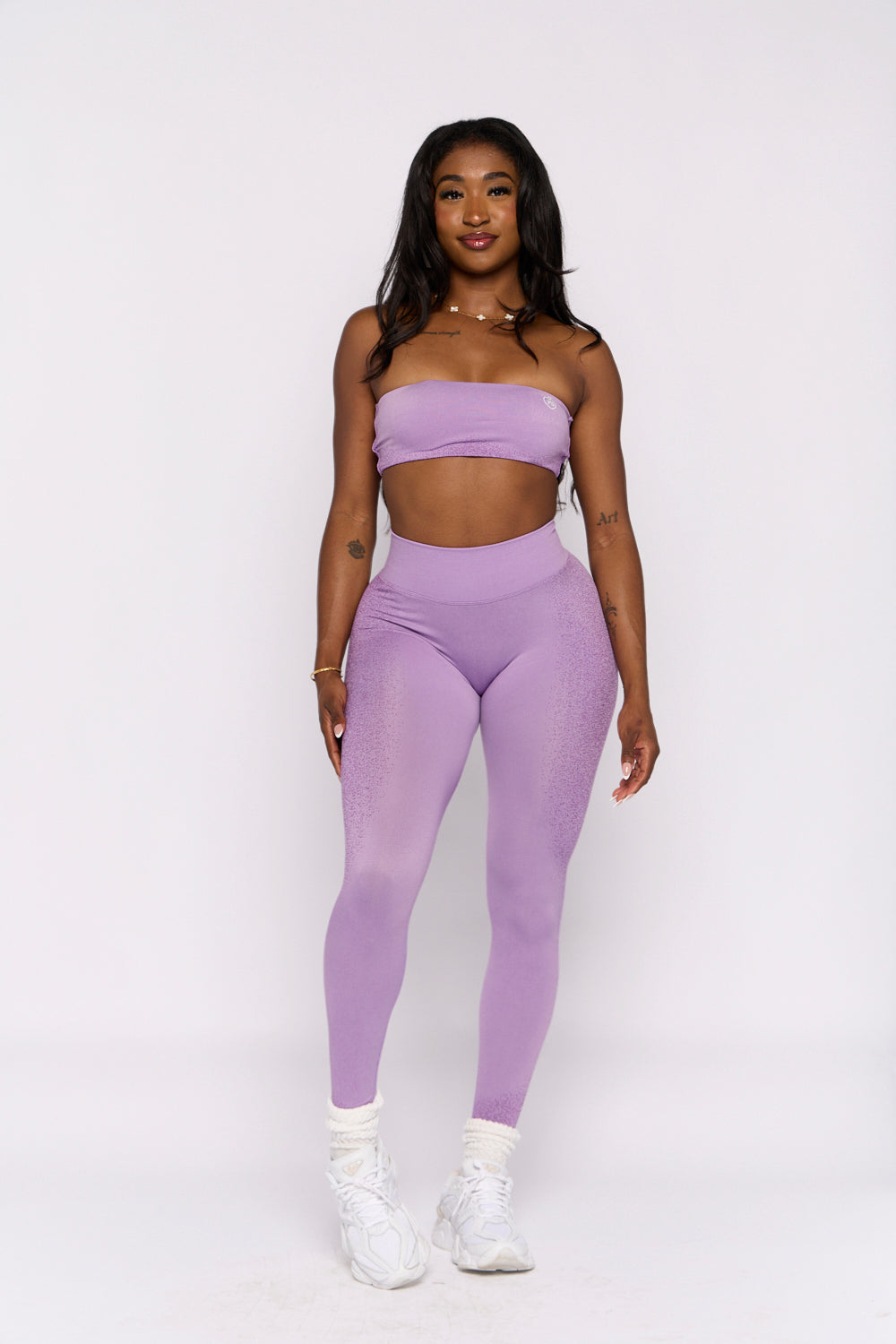 Lilac Spray Contour Scrunch Butt Leggings