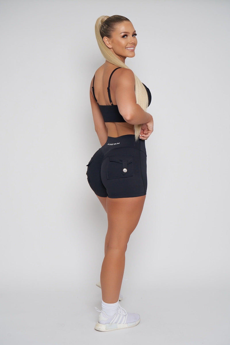 CHANGEZOE Womens Pocket Scrunch Butt Shorts Workout Booty Shorts