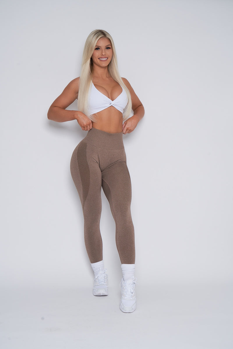 Brown Seamless Leggings