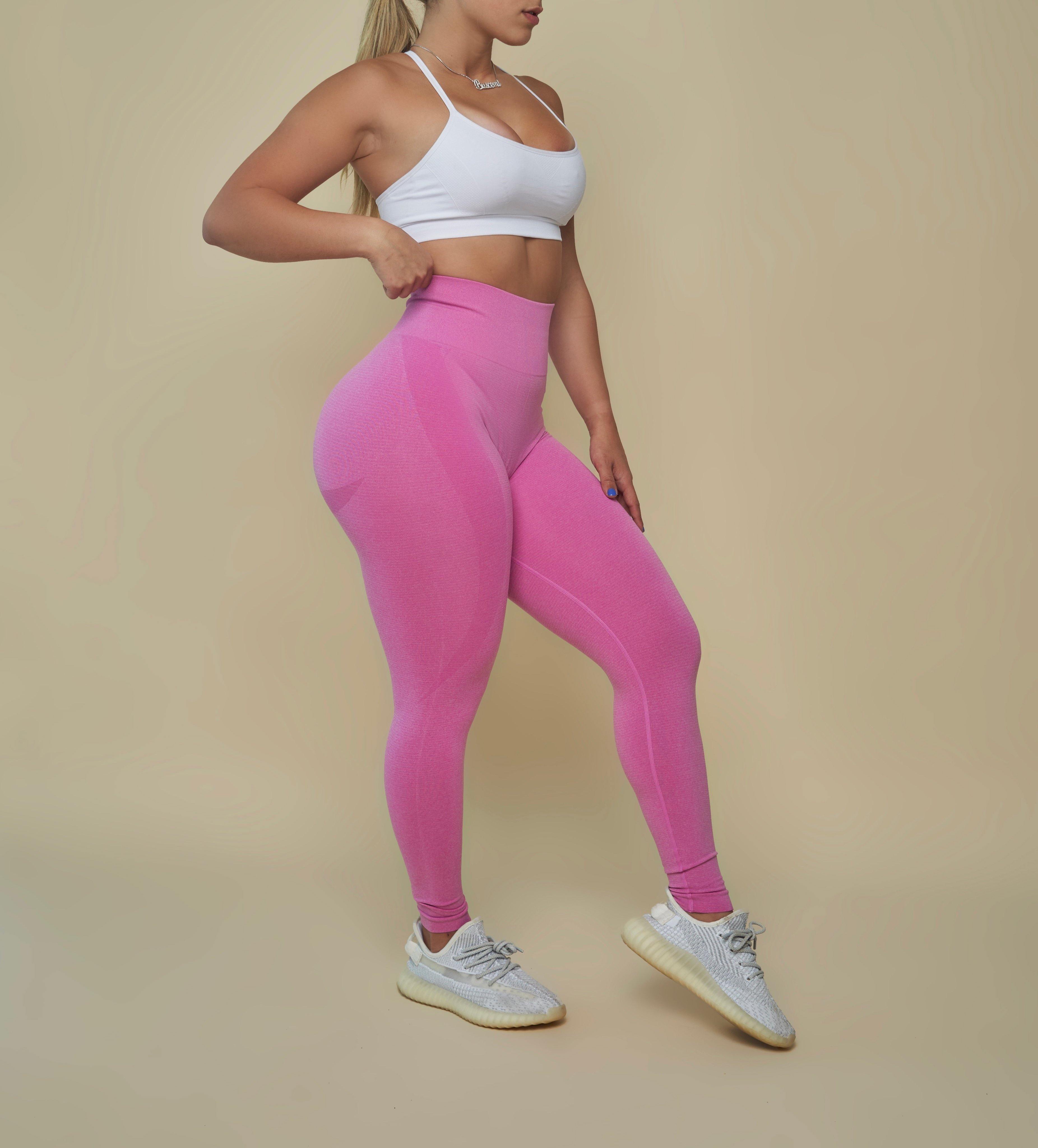 Baby Pink Seamless Leggings - Pcheebum